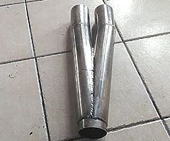 70mm twin pipe exhaust for sale