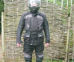 Full suit textile jacket and trousers waterproof