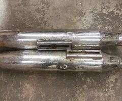 Slip on motorbike silencers