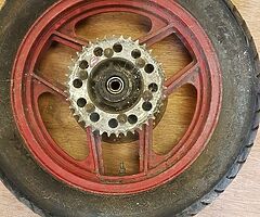 Motorbike rear wheel