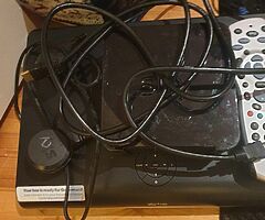 Sky q box remote control and router