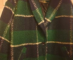 Ladies green checked jacket - Image 5/5