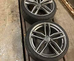 19” AUDI RS6c ALLOY WHEELS TYRES  A4 VW SEAT SKODA