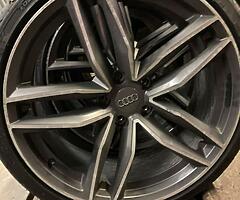 19” AUDI RS6c ALLOY WHEELS TYRES  A4 VW SEAT SKODA - Image 5/8
