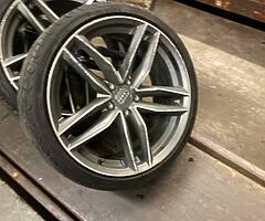 19” AUDI RS6c ALLOY WHEELS TYRES  A4 VW SEAT SKODA - Image 7/8