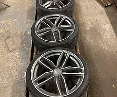 19” AUDI RS6c ALLOY WHEELS TYRES  A4 VW SEAT SKODA - Image 8/8