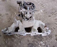 Weber single choke down draft carburetor + inlet manifold for Nova 1200