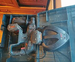 Bosch 36 volt 3 mode drill with 3 batteries and a charge