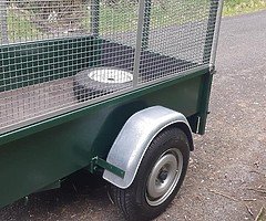 New 6x4 unused trailer removable mesh sides