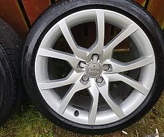 Audi Speedline 18" alloy wheels fit a4 a5 a6 a7 vw golf mk5 m6 mk7 passat cc sport caddy van seat - Image 5/10