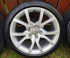 Audi Speedline 18" alloy wheels fit a4 a5 a6 a7 vw golf mk5 m6 mk7 passat cc sport caddy van seat - Image 6/10