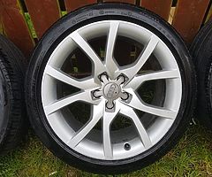 Audi Speedline 18" alloy wheels fit a4 a5 a6 a7 vw golf mk5 m6 mk7 passat cc sport caddy van seat - Image 7/10