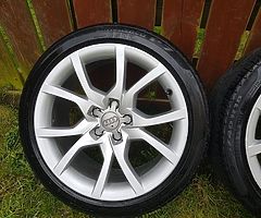 Audi Speedline 18" alloy wheels fit a4 a5 a6 a7 vw golf mk5 m6 mk7 passat cc sport caddy van seat - Image 8/10