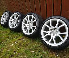 Audi Speedline 18" alloy wheels fit a4 a5 a6 a7 vw golf mk5 m6 mk7 passat cc sport caddy van seat - Image 10/10