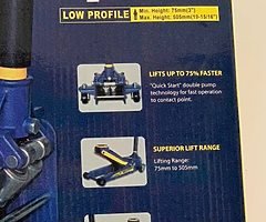 4 TON HEAVY DUTY LOW PROFILE TROLLEY JACK