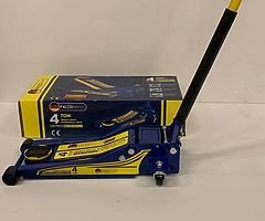 4 TON HEAVY DUTY LOW PROFILE TROLLEY JACK - Image 4/5