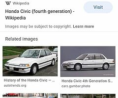 Ef civic wanted