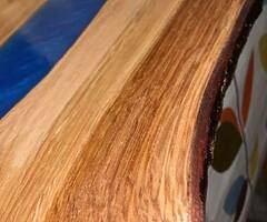 Handmade wooden products including Epoxy Chopping boards Bowls and Clocks