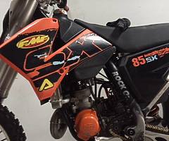 2012 KTM 85 SX Big Wheel Swap For 250 MX Bike.