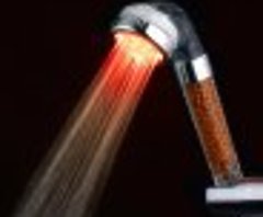 RGB 7 Colorful Change LED Light Shower Head Water Bath Home Bathroom Filtration Shower Faucets Head