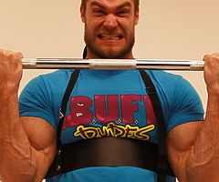Gym Arm Blaster Training Padded Straps / Weight Lifting Bar.