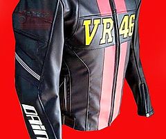 VR 46 COW HIDE LEATHER JACKET AVAILABLE IN ALL SIZES DISCOUNT PRICE CONTACT 00923008026613
