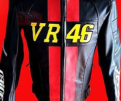 VR 46 COW HIDE LEATHER JACKET AVAILABLE IN ALL SIZES DISCOUNT PRICE CONTACT 00923008026613 - Image 3/3