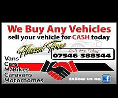 We buy any vehicles