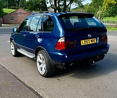 2003 BMW X5 sought after blue 130k miles auto tested to may