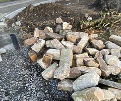 Sandstone corner stones and sills