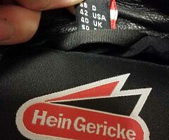 Motorcycle leathers 2 piece Hein Gericke leathers red