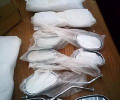 Motorbike wing mirrors £70 ono 8 sets of 2 not selling seperate