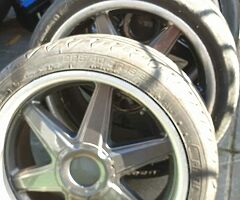 5 stud multifit alloys lenzo ..jap cars