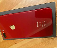 iPhone 8 plus. Red. Unlocked