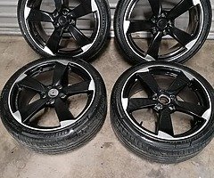 18 ttrs 5x112 alloy wheels