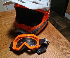 Boots and helmet