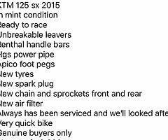 KTM 125sx 2stroke  2015 - Image 8/9