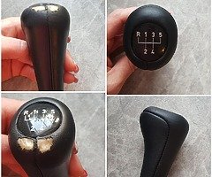 Leather steering wheel, knob, gear shift boot