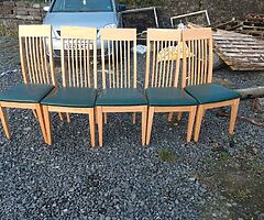 Dining table and chairs