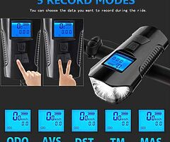 USB Bike Light Set, Rechargeable Bicycle Lights Front and Rear, Waterproof Bike Headlight Tail Light