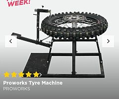 Manual tyre changer