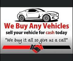 We buy any vehicles