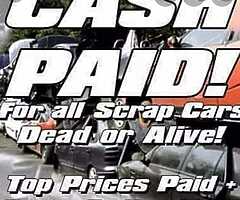 We buy scrap cars vans jeeps and old trucks and old batteries