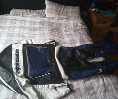 Alpinestar 2 piece leathers