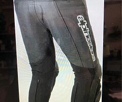 Alpinestars track v2 leather motorcycle trousers were £399 now £160