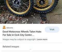 Looking for 21 and 19 motor cross wheels