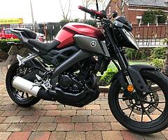 2017 yamaha mt125