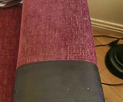 Doubles fabric & Leather sofa in pristine condition - Image 4/6