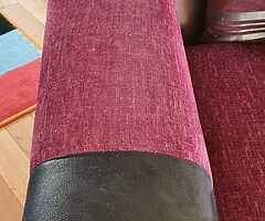 Doubles fabric & Leather sofa in pristine condition - Image 5/6