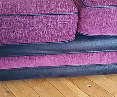 Doubles fabric & Leather sofa in pristine condition - Image 6/6